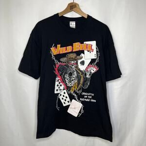 Warren Lotas WL Hammer Wild Bill Deadman's Hand Tee in Black L